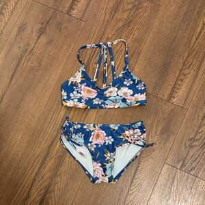 Art Class Blue Floral Bikini Set